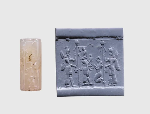 Cylinder seal with cultic scene