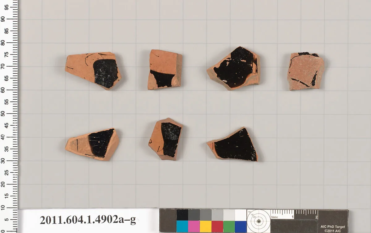 Terracotta fragments of kylikes (drinking cups) — Unknown
