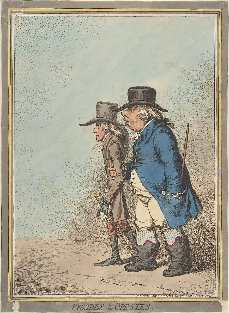 Pylades and Orestes — James Gillray|Hannah Humphrey