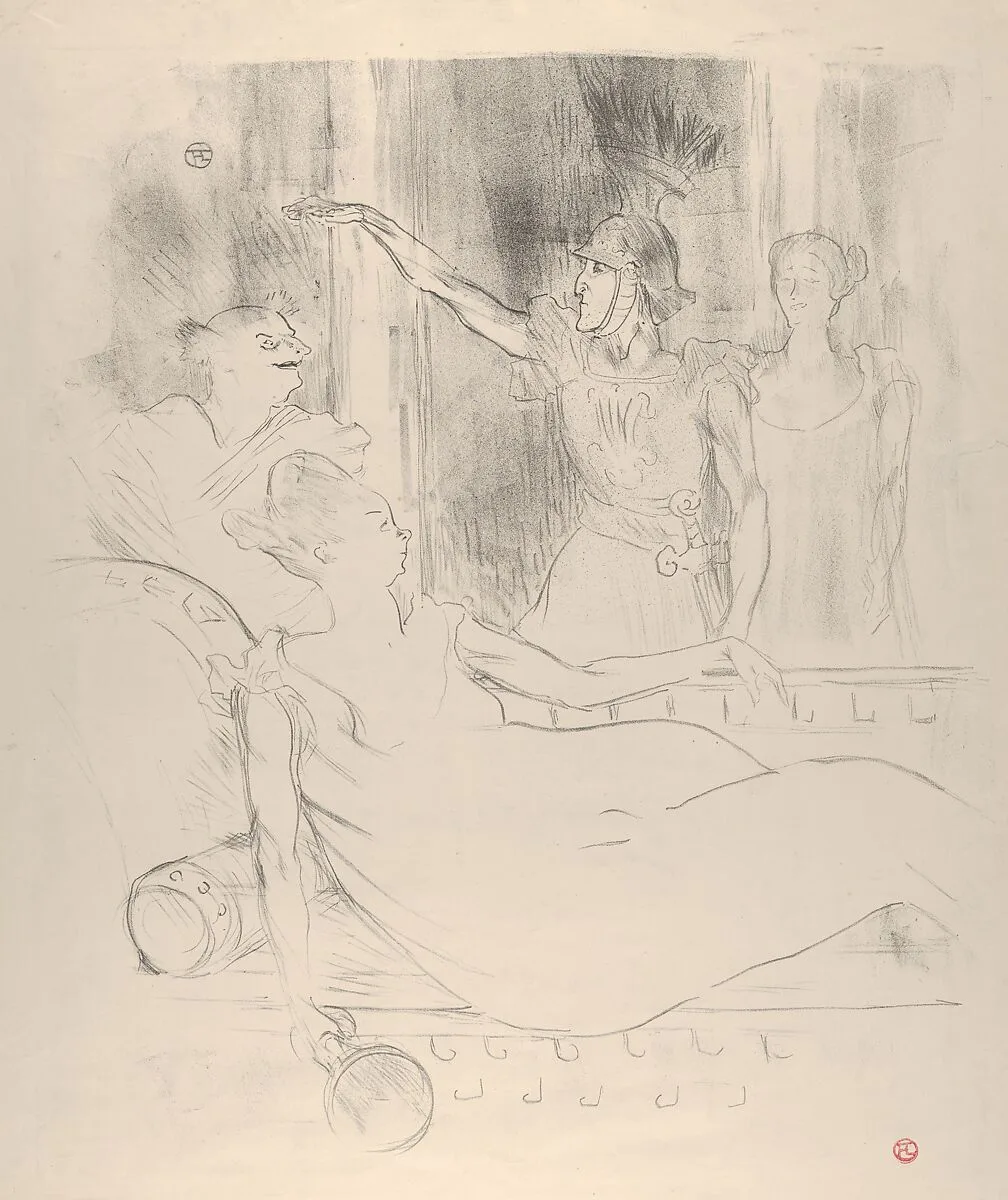 A Scene from Offenbach's La Belle Hélène — Henri de Toulouse-Lautrec
