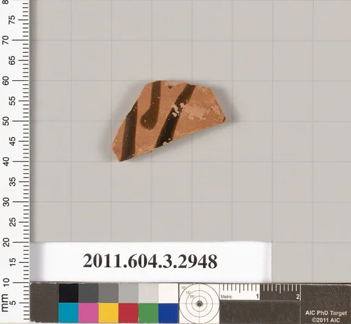 Terracotta fragment of a closed shape