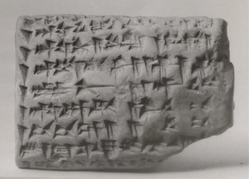 Cuneiform tablet: list of witnesses — Unknown