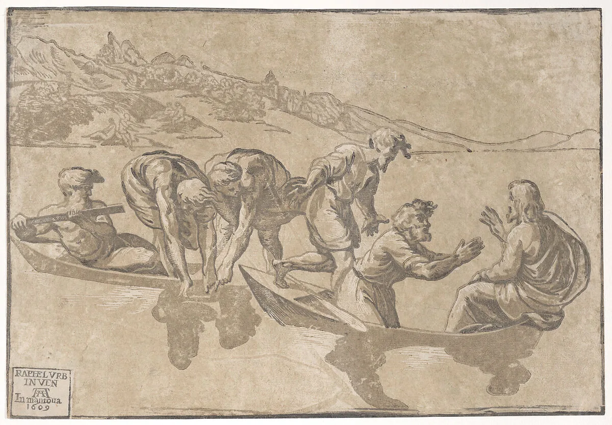 The Miraculous Draught of Fishes — Niccolò Vicentino|Raphael (Raffaello Sanzio or Santi)|Andrea Andreani