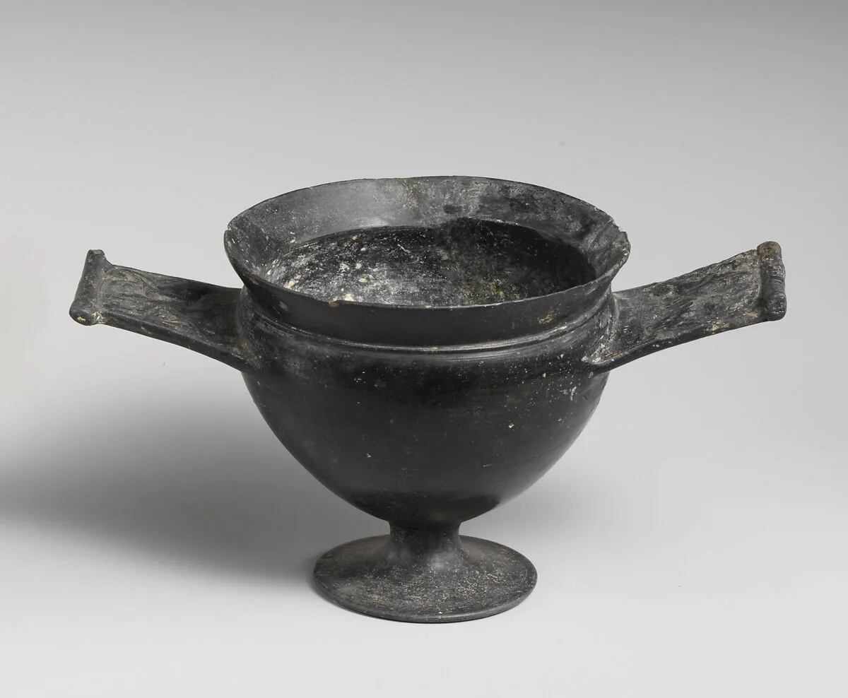 Terracotta cup with lid — Unknown