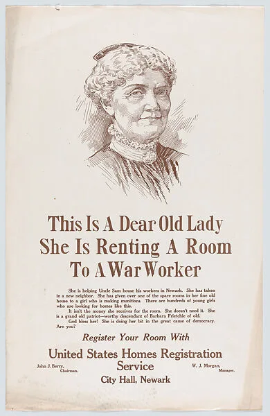 This is a dear old lady — United States Homes Registration Service