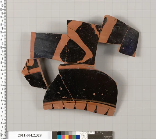 Terracotta fragment of a column-krater (bowl for mixing wine and water)