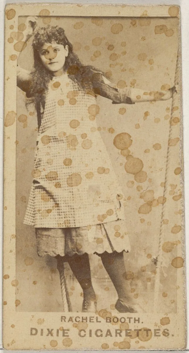 Rachel Booth, from the Actors and Actresses series (N45, Type 7) for Dixie Cigarettes — Allen & Ginter