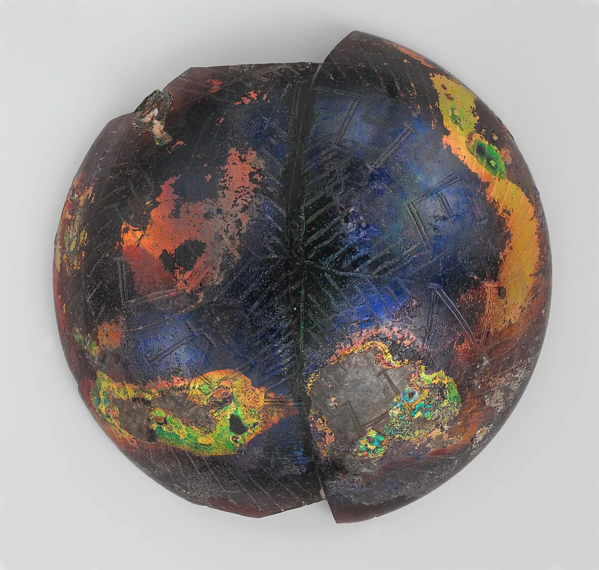 Glass bowl with inscription — Unknown