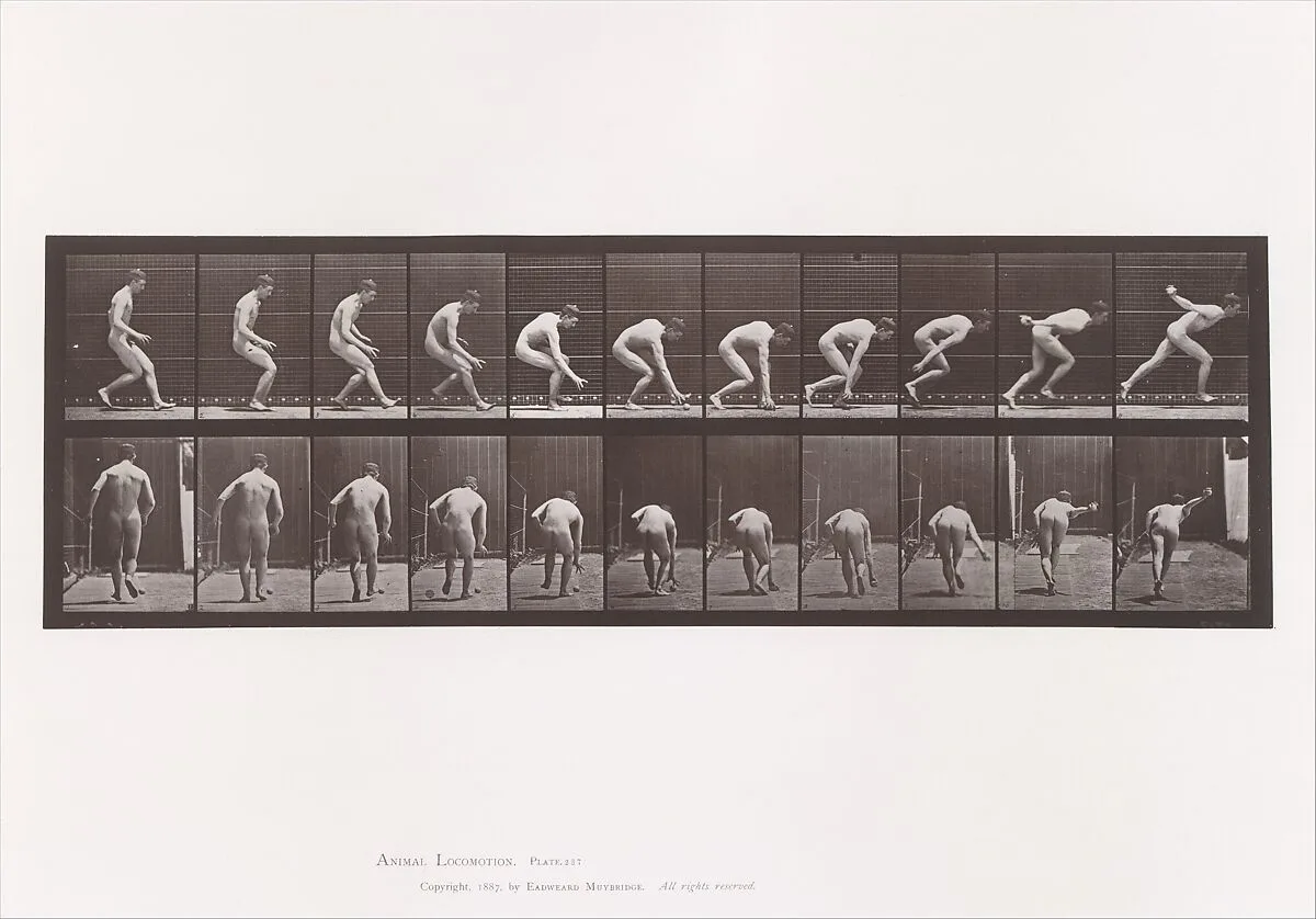 Animal Locomotion. An Electro-Photographic Investigation of Consecutive Phases of Animal Movements. Commenced 1872 - Completed 1885. Volume I, Men (Nude) — Eadweard Muybridge