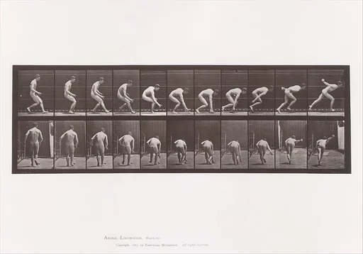 Animal Locomotion. An Electro-Photographic Investigation of Consecutive Phases of Animal Movements. Commenced 1872 - Completed 1885. Volume I, Men (Nude)