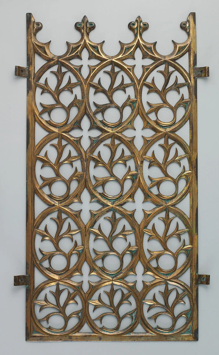 Decorative grill from the Palace of Westminster — John Hardman & Co.|Augustus Welby Northmore Pugin
