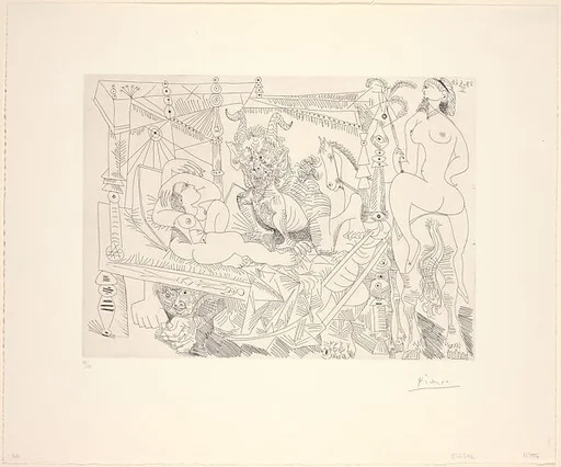 Fantasy, in the style of Fuseli's "Dream," with a Voyeur under the Bed, from 347 Suite