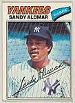 Sandy Alomar, New York Yankees — Topps Chewing Gum Company