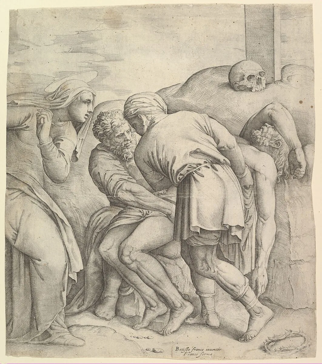 The Entombment of Christ — Battista Franco