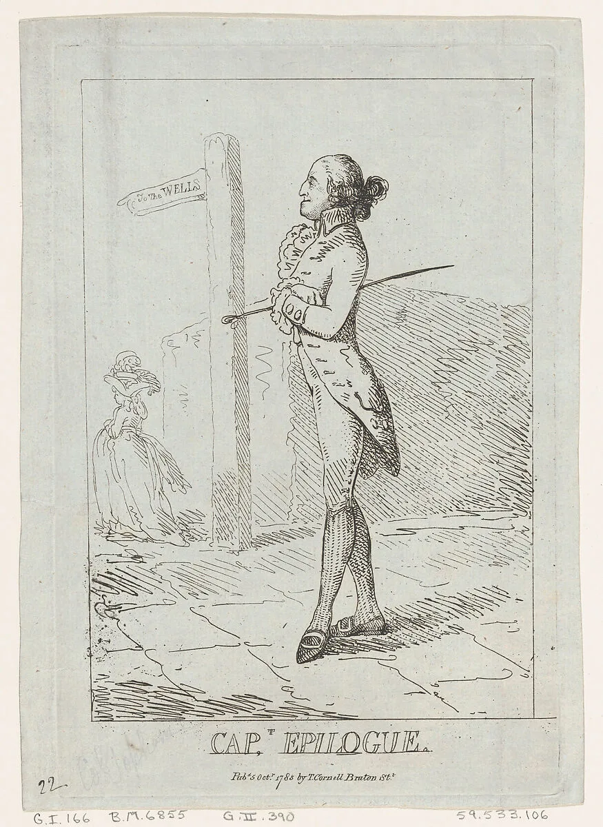 Captain Epilogue — Thomas Cornell|Thomas Rowlandson|Edward Topham
