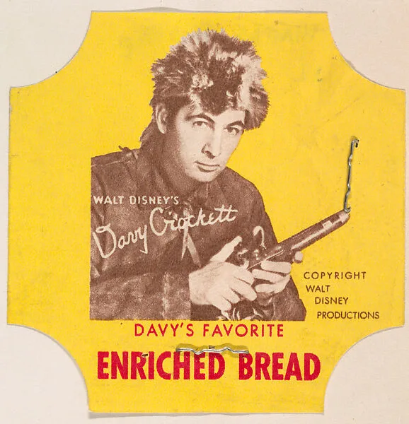 Davy Crockett, from the Bread End Labels series (D290) issued by National Biscuit Company — National Biscuit Company