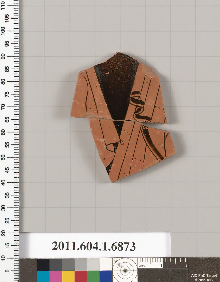 Terracotta fragment of a kylix (drinking cup) — Unknown