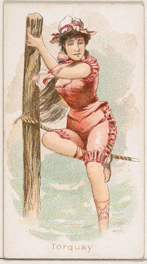 Torquay, from the Fancy Bathers series (N187) issued by Wm. S. Kimball & Co. — William S. Kimball & Company
