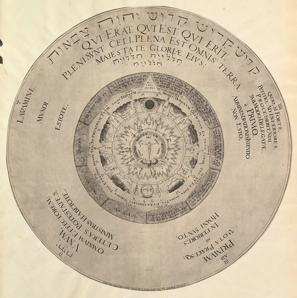 Scheme of Christian Kabbalism from Heinrich Khunrath, Amphiteatrum sapientiae aeternae — Hans Vredeman de Vries|Heinrich Khunrath|Peter van der Doort
