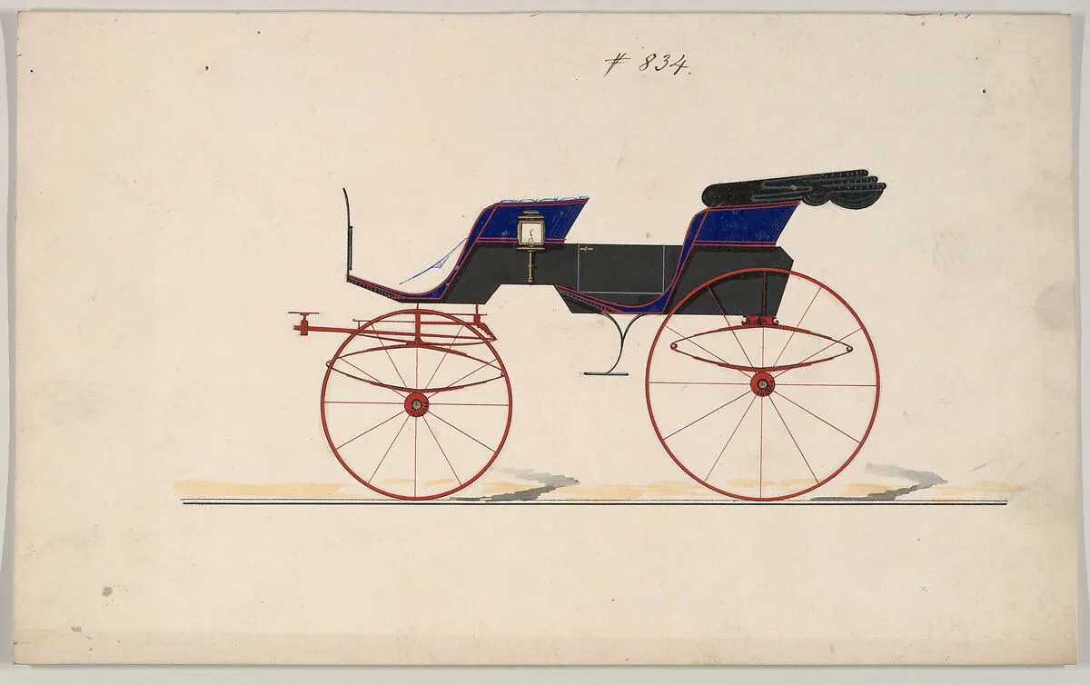 Design for Phaeton, no. 834 — Brewster & Co.