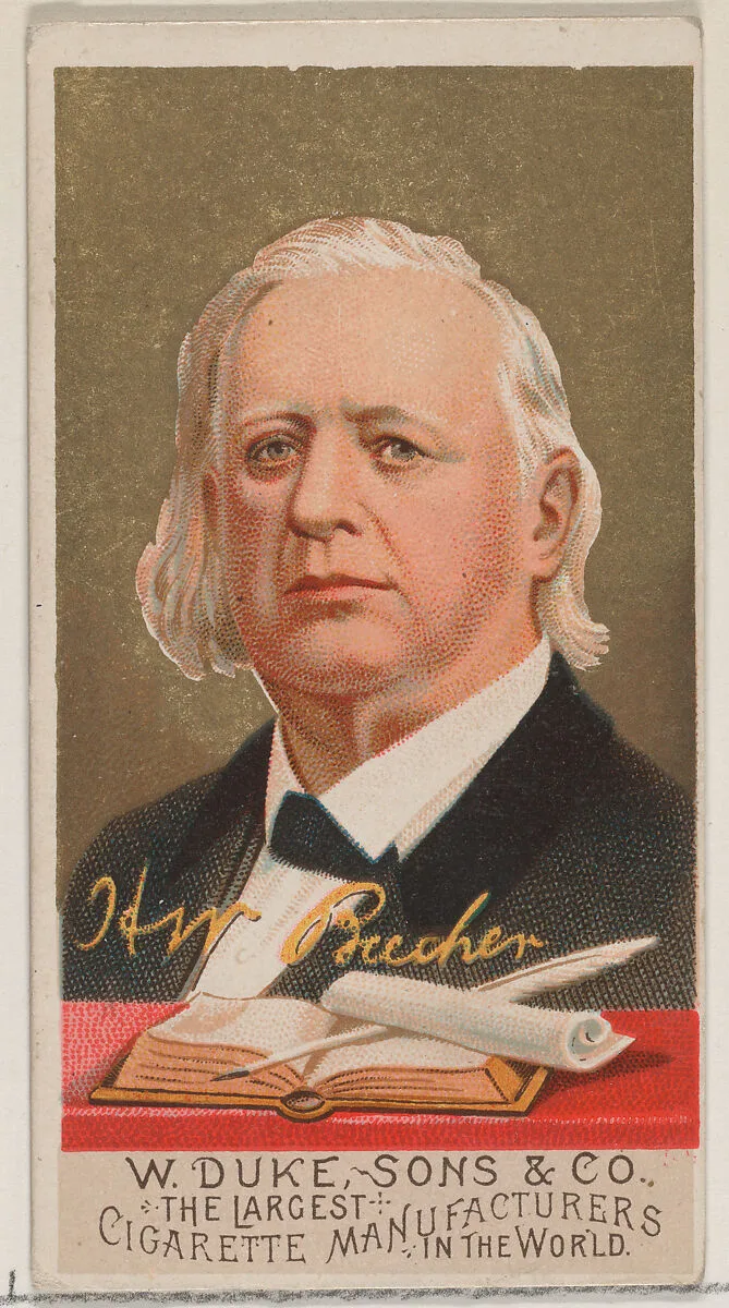 H.W. Beecher, from the series Great Americans (N76) for Duke brand cigarettes — W. Duke, Sons & Co.