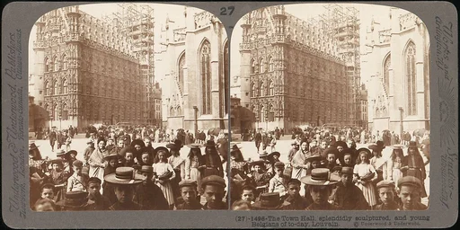 [Group of 3 Stereograph Views of Belgium]