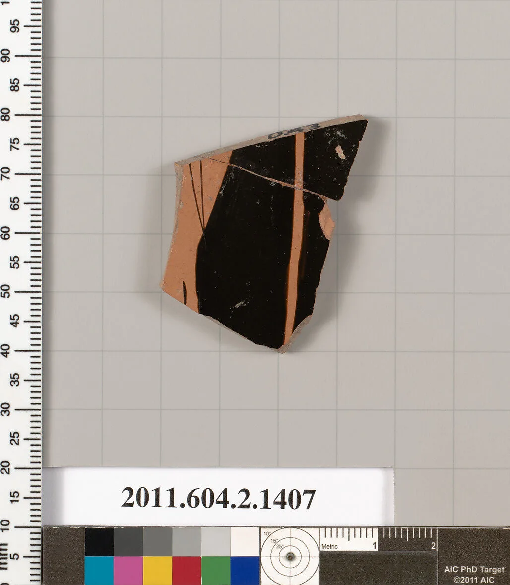 Terracotta fragment of a skyphos (deep drinking cup) — Unknown