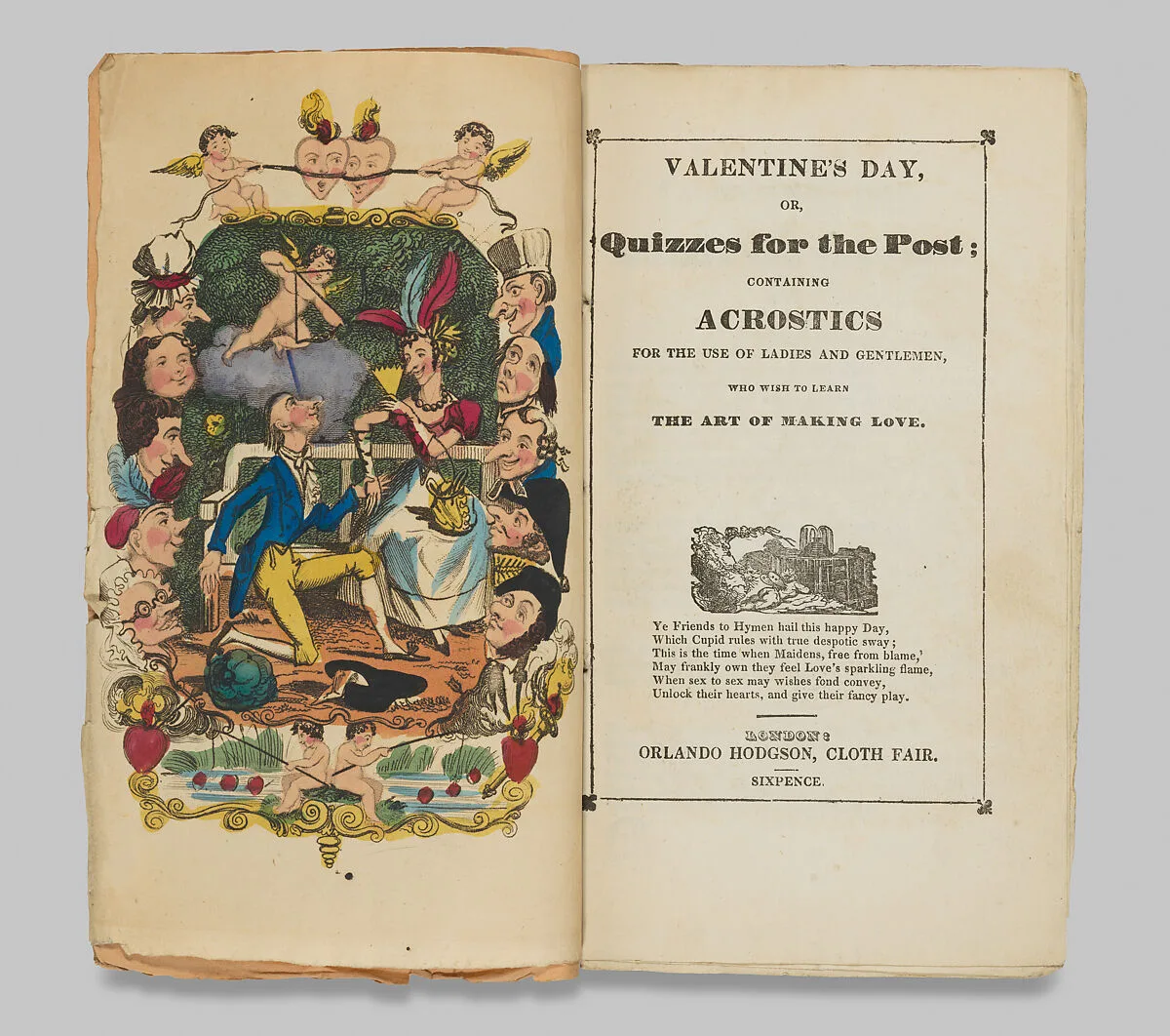Valentine's Day, or Quizzes for the Post; Containing Acrostics for the Use of Ladies and Gentlemen, Who Wish to Learn the Art of Making Love — Orlando Hodgson
