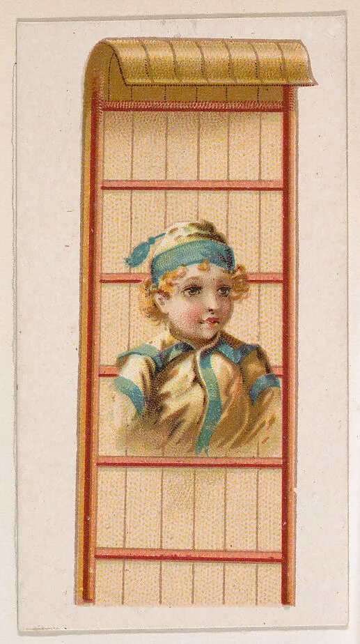 Tobaggan, from the Novelties series (N228, Type 5) issued by Kinney Bros. — Kinney Brothers Tobacco Company
