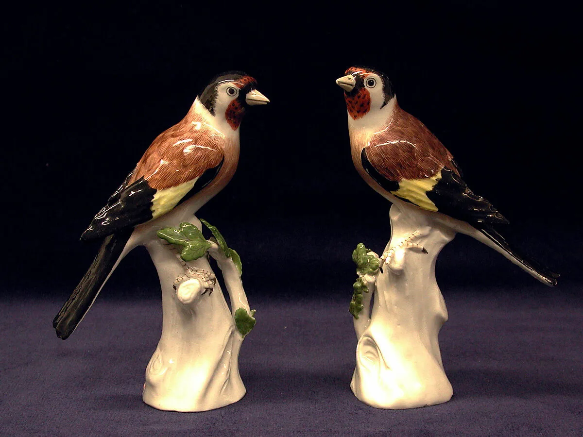 Finch (one of a pair) — Meissen Manufactory