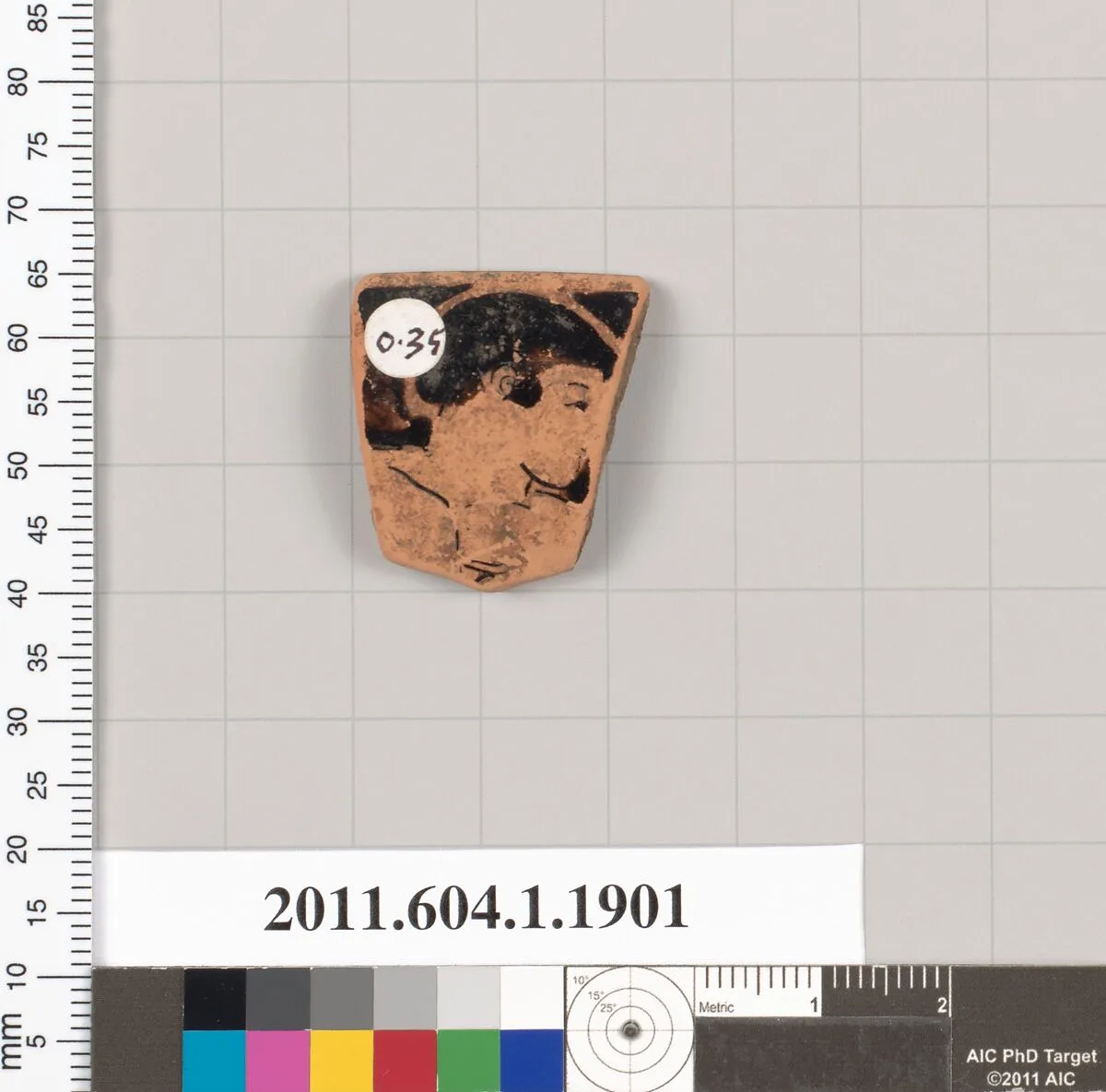 Terracotta rim fragment of a kylix (drinking cup) — Unknown