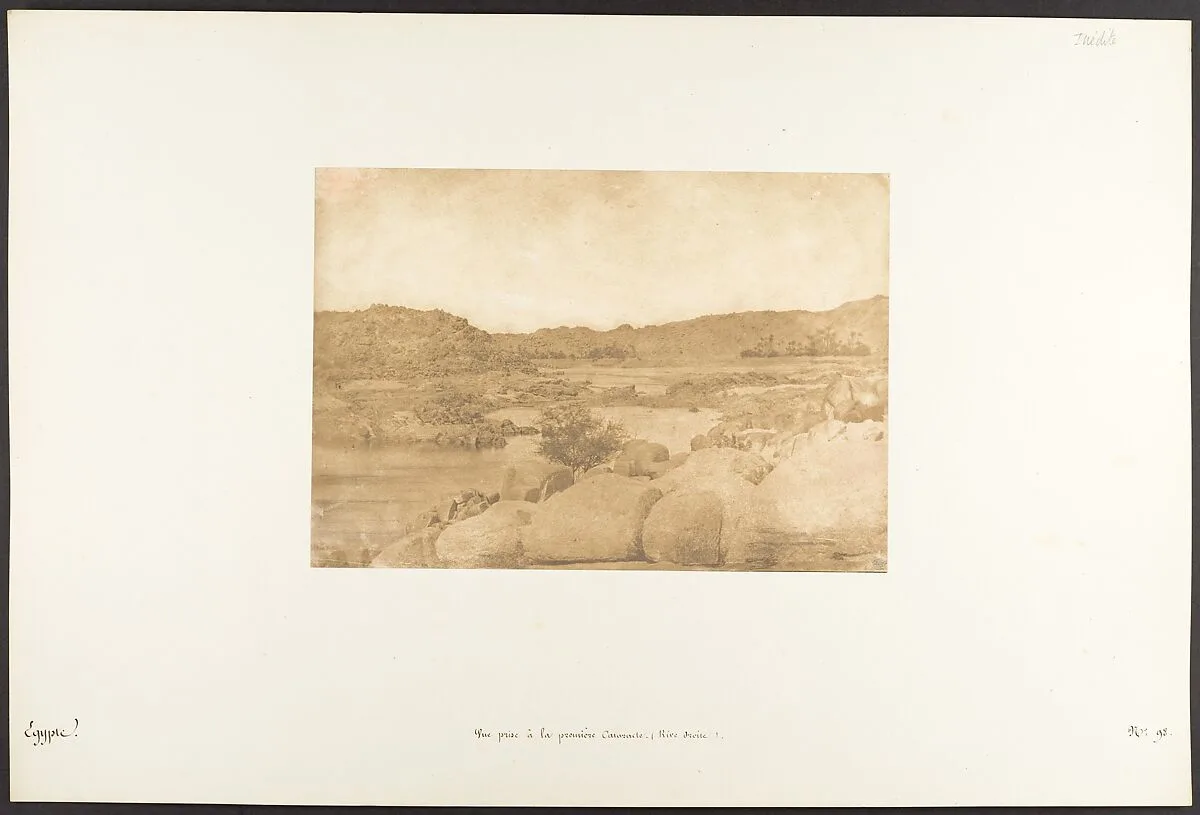 Vue prise à la première Cataracte (Rive droite) — Maxime Du Camp