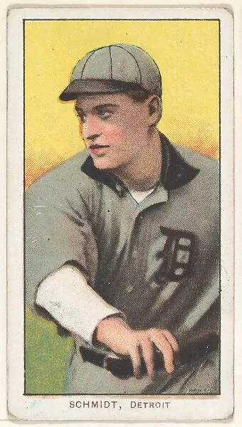 Schmidt, Detroit, American League, from the White Border series (T206) for the American Tobacco Company — American Tobacco Company