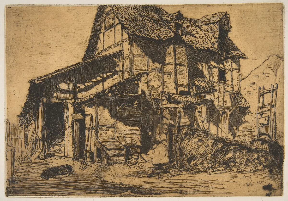 The Unsafe Tenement (The Old Farm) — James McNeill Whistler