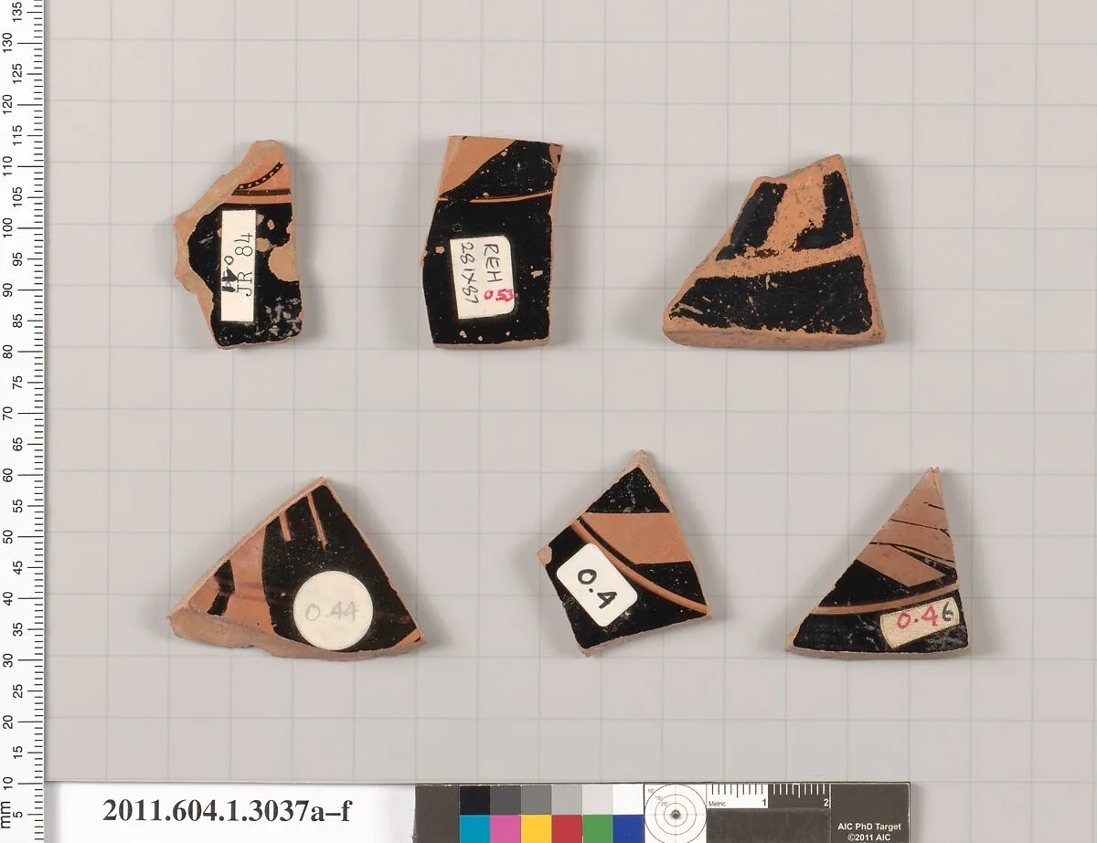 Terracotta fragments of kylikes (drinking cups) — Unknown