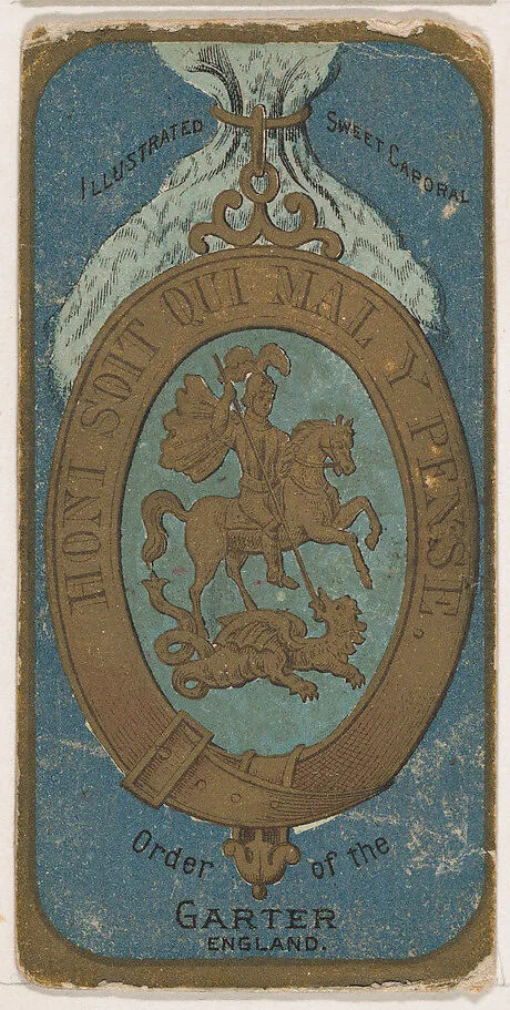 Order of the Garter, England, from the Military Series (N224) issued by Kinney Tobacco Company to promote Sweet Caporal Cigarettes — Kinney Brothers Tobacco Company