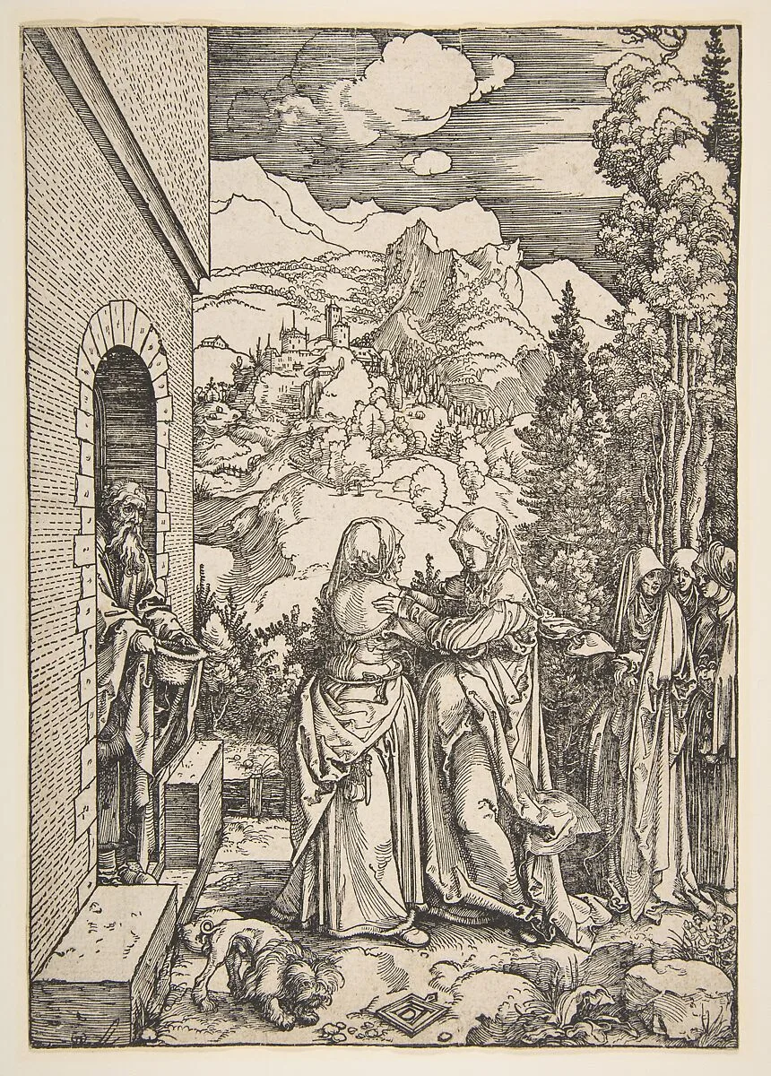 The Visitation, from The Life of the Virgin — Albrecht Dürer