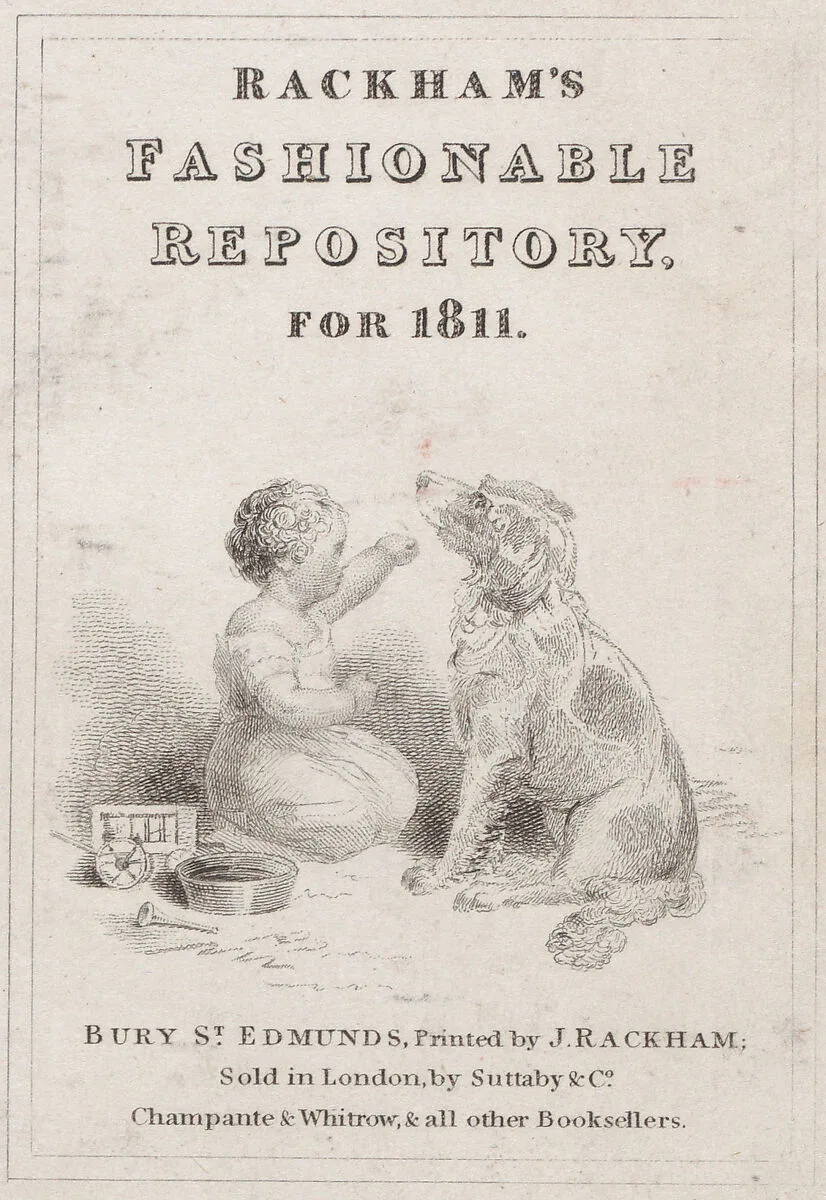 Trade Card for Rackham's Fashionable Repository, for 1811 — Anonymous, British, 19th century
