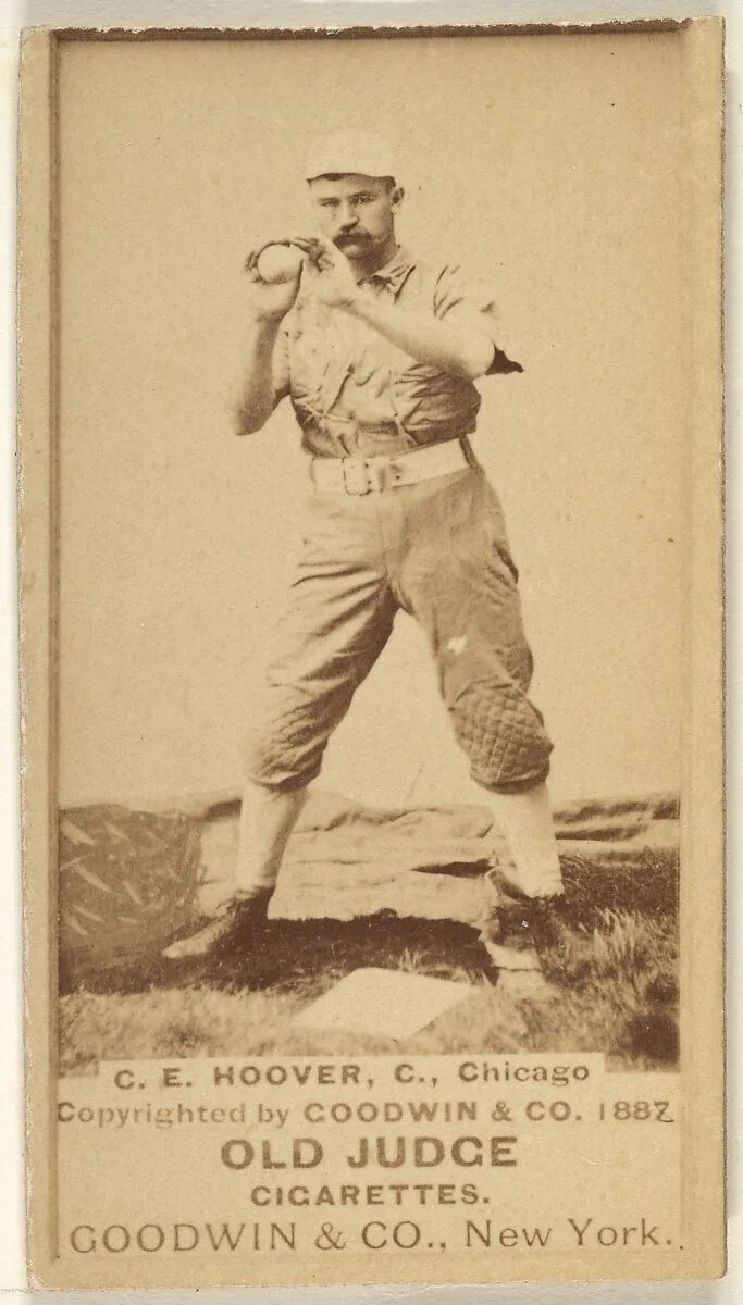 C.E. Hoover, Catcher, Chicago, from the Old Judge series (N172) for Old Judge Cigarettes — Goodwin & Company