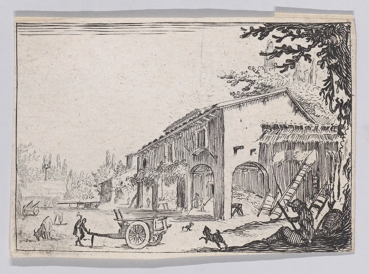 Reverse Copy of La Factoria (The Factory), from "Les Caprices" — Anonymous|Jacques Callot