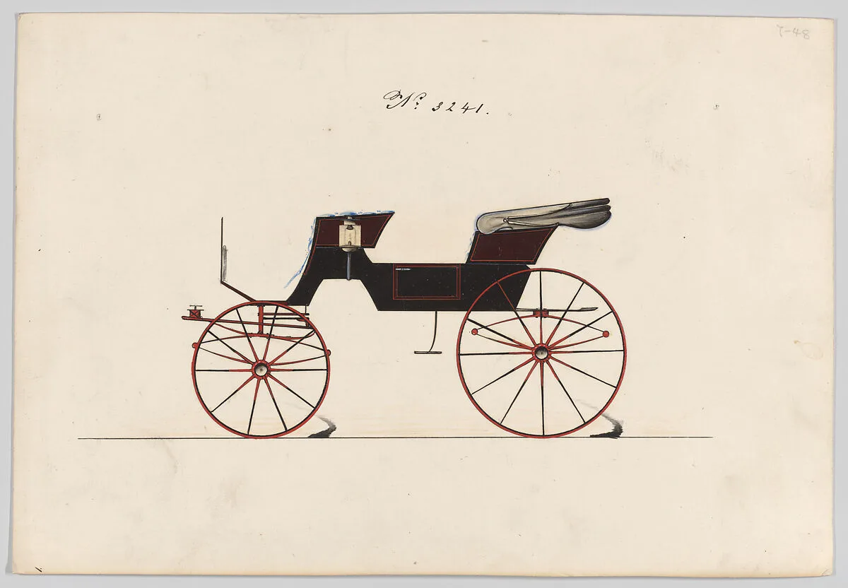 Design for Park or Cabriolet Phaeton, no. 3241 — Brewster & Co.