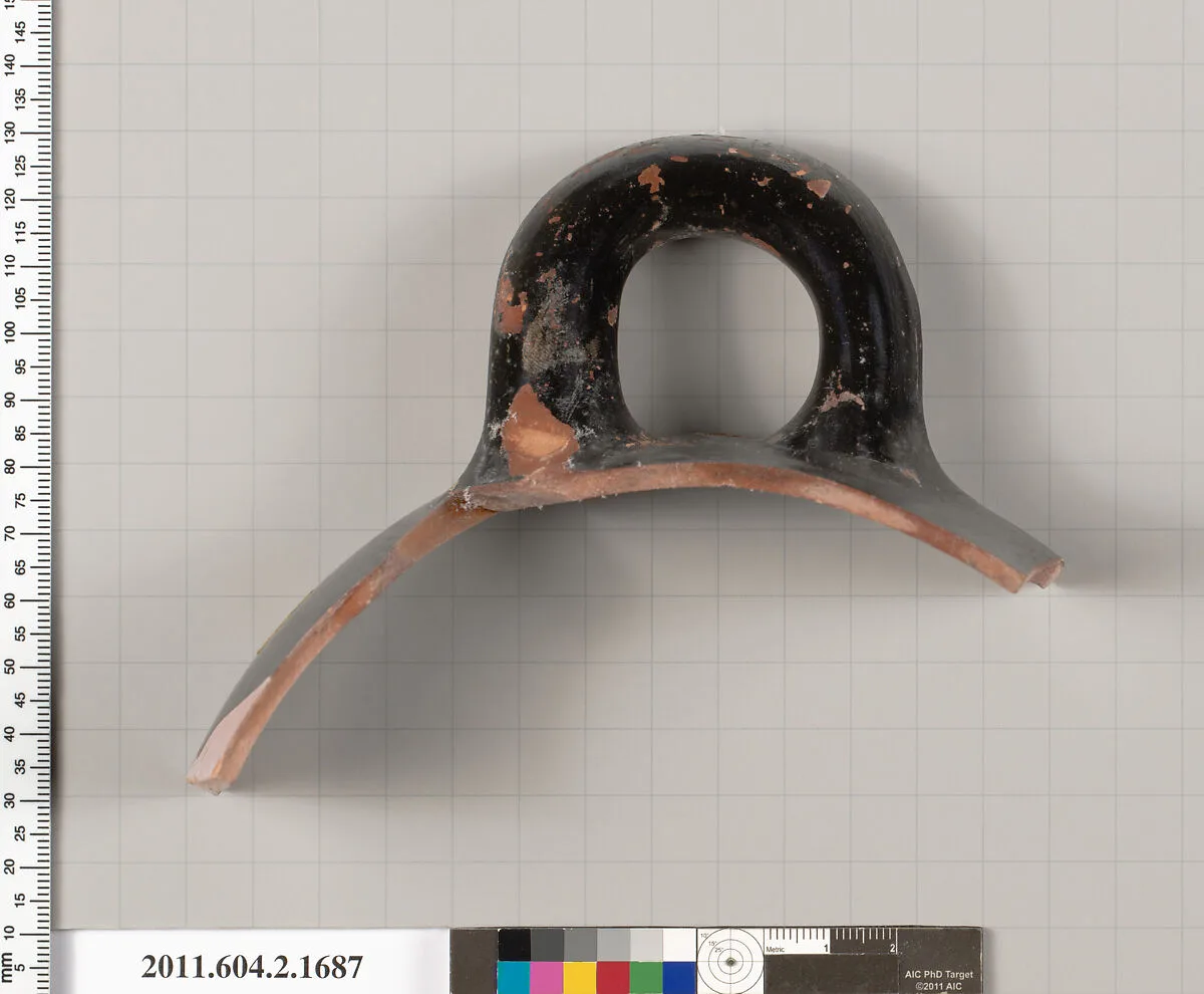 Terracotta fragment of a skyphos (deep drinking cup) — Unknown