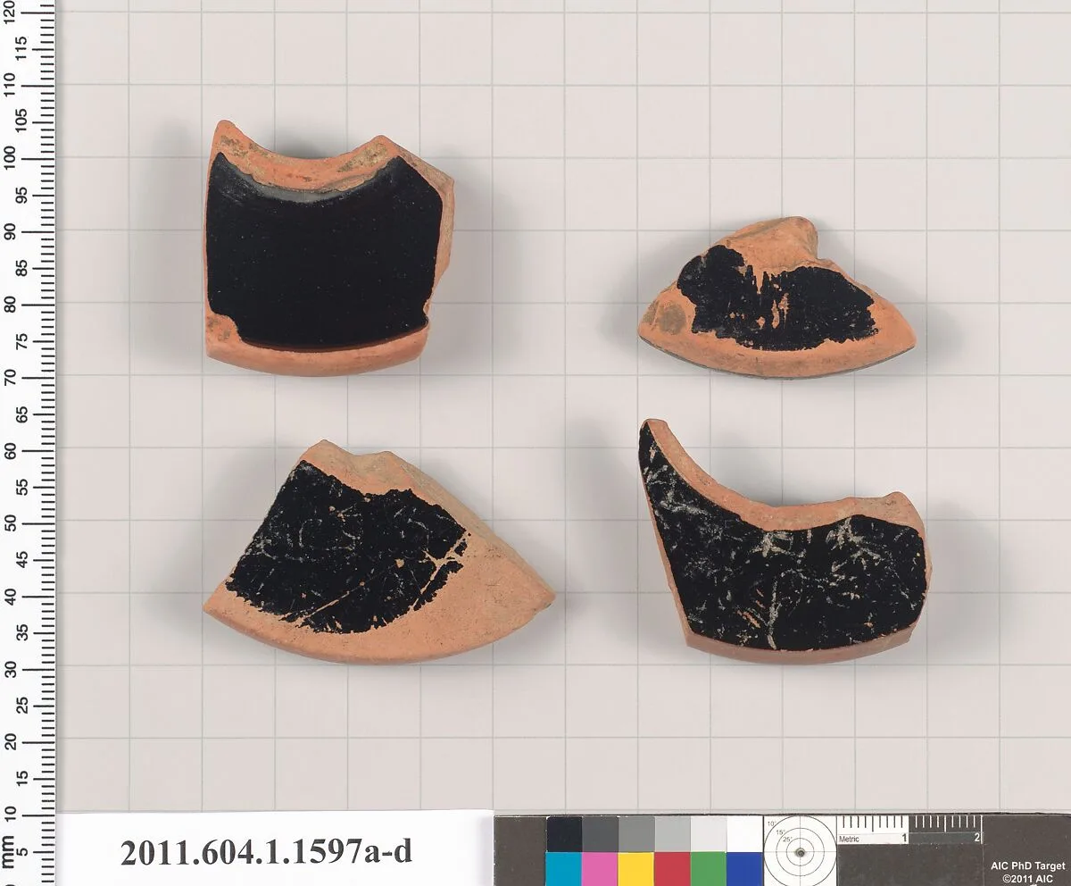 Terracotta fragments of kylikes (drinking cups) — Unknown
