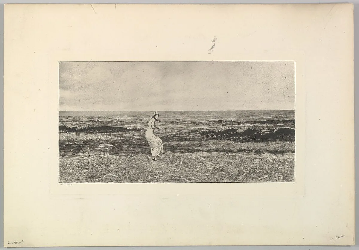 Am Meer, from the series Intermezzi — Max Klinger