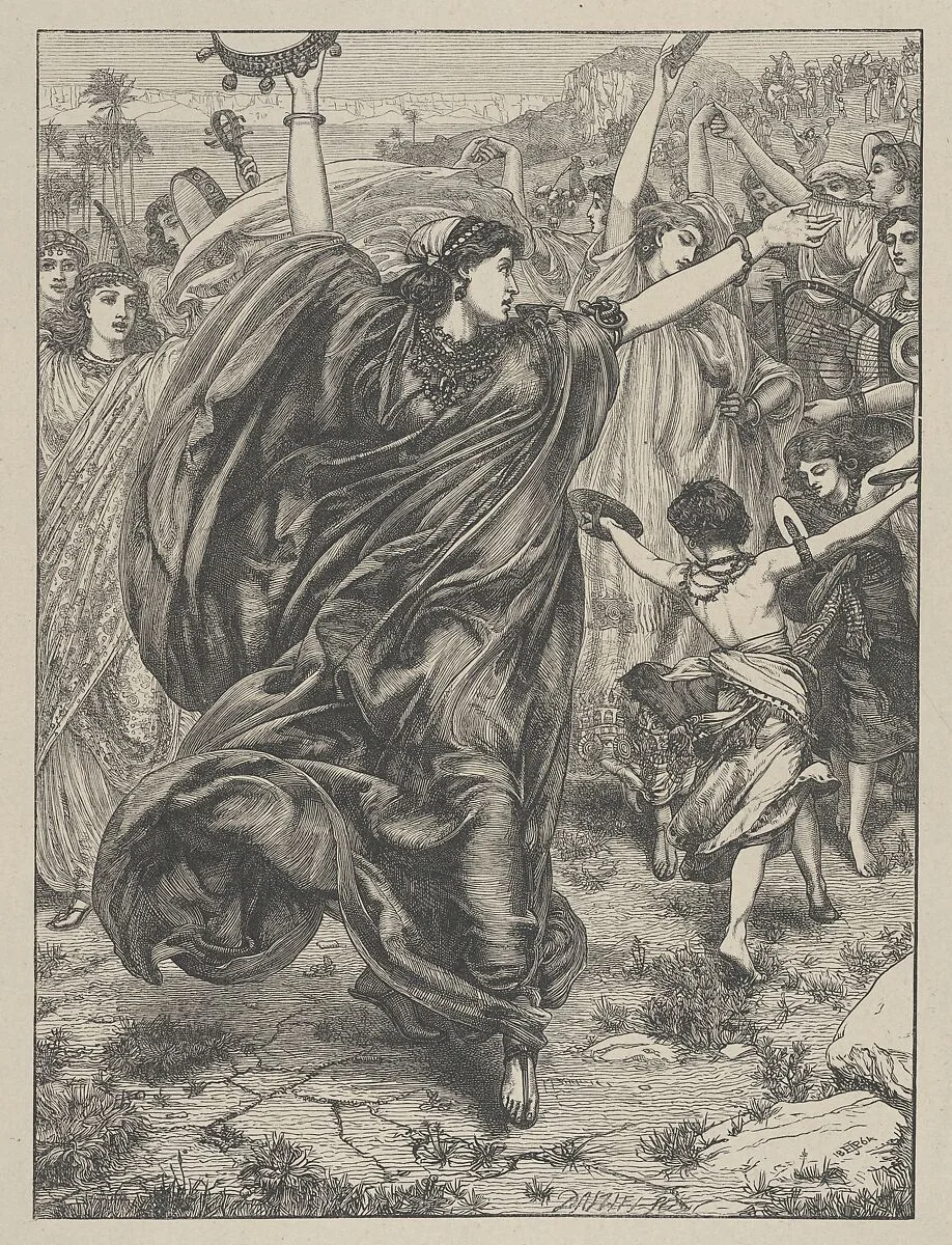 Miriam, from "Dalziels' Bible Gallery" — Camden Press|Scribner and Welford|Dalziel Brothers|Sir Edward John Poynter