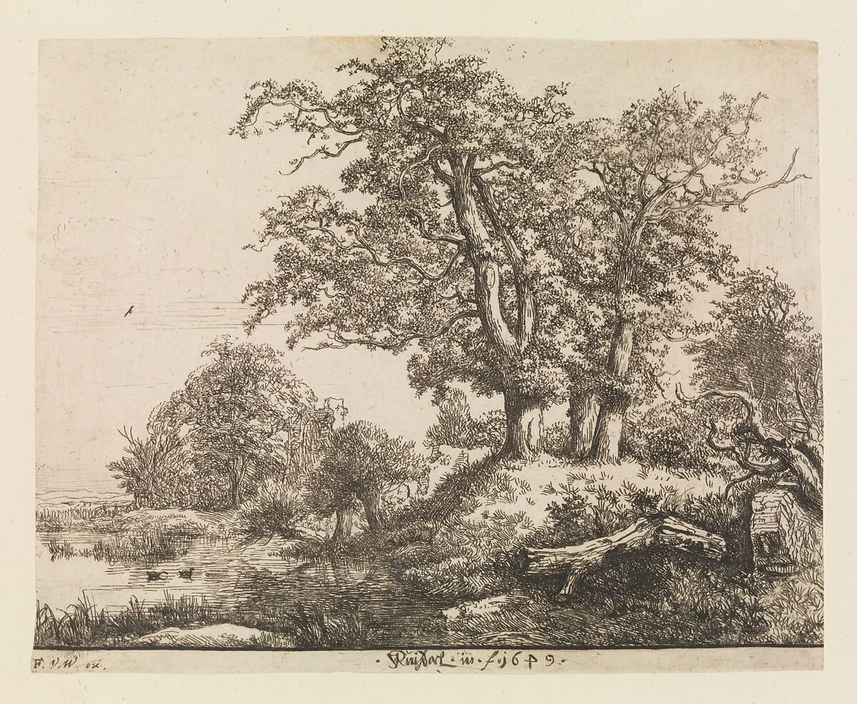The Three Oaks — Jacob van Ruisdael
