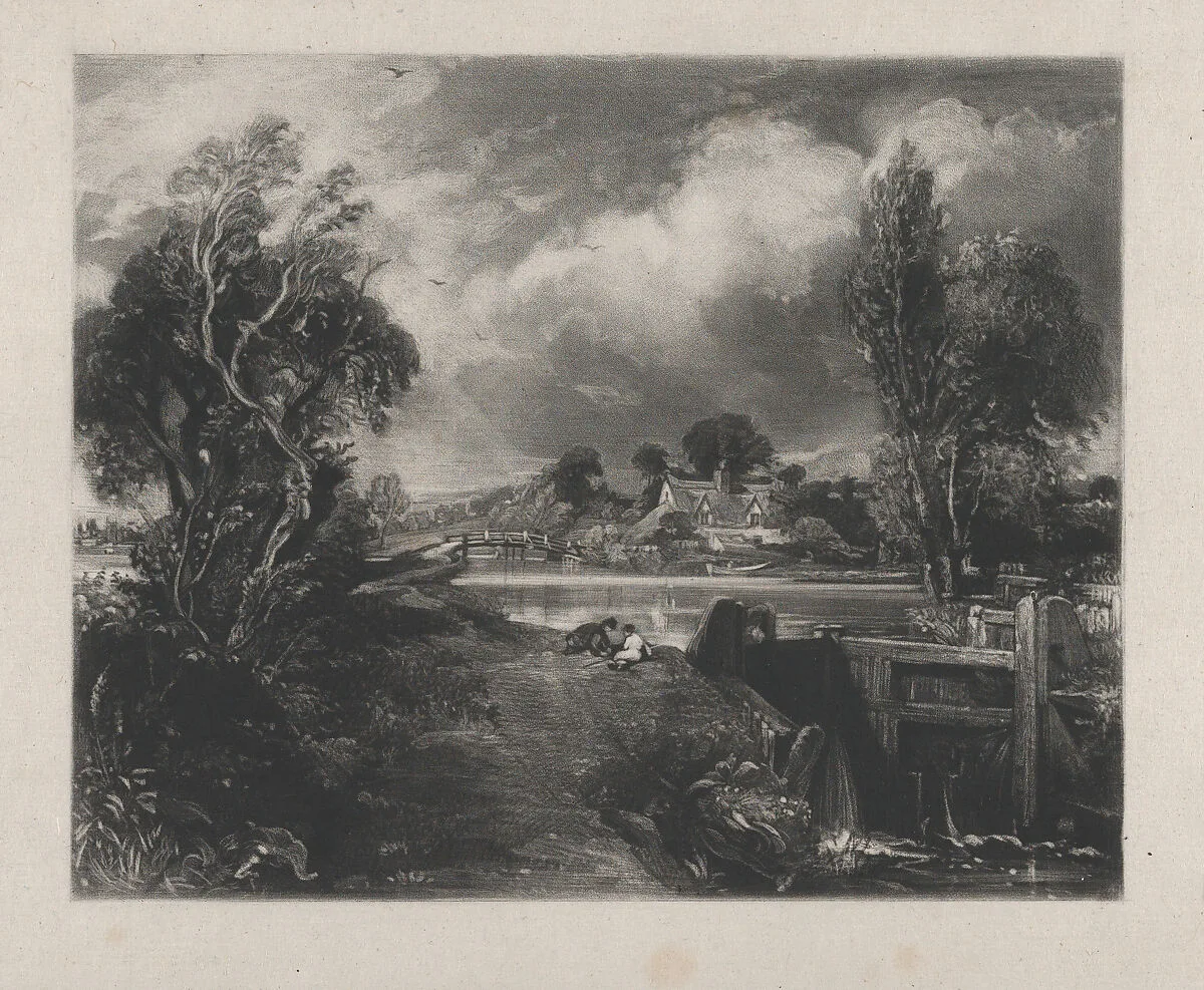 A Lock on the Stour — David Lucas|John Constable