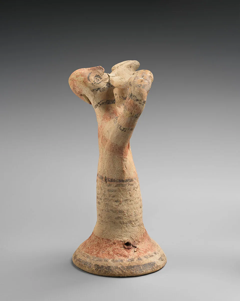 Terracotta statuette of a male flute-player — Unknown