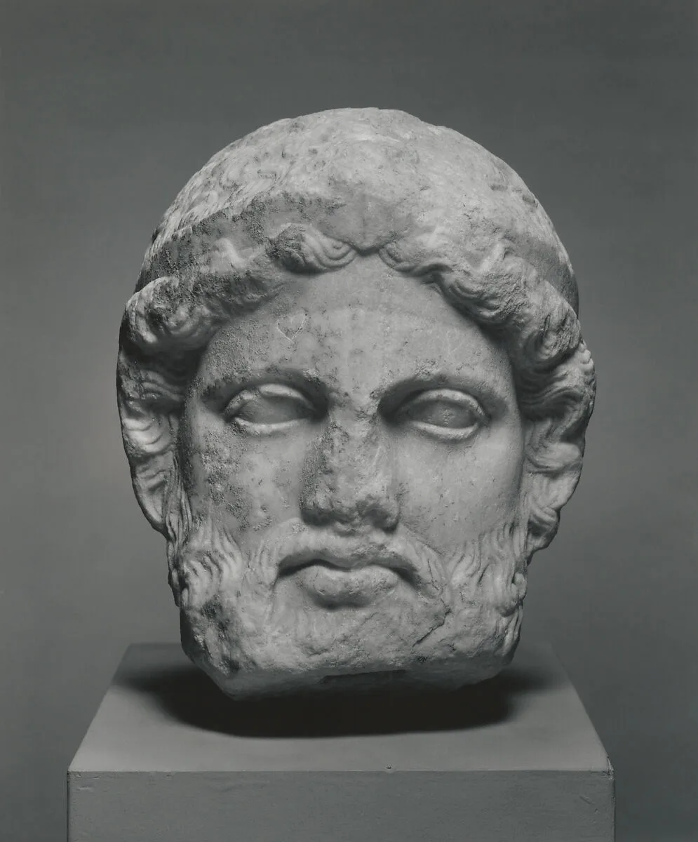 Marble head from a herm — Unknown
