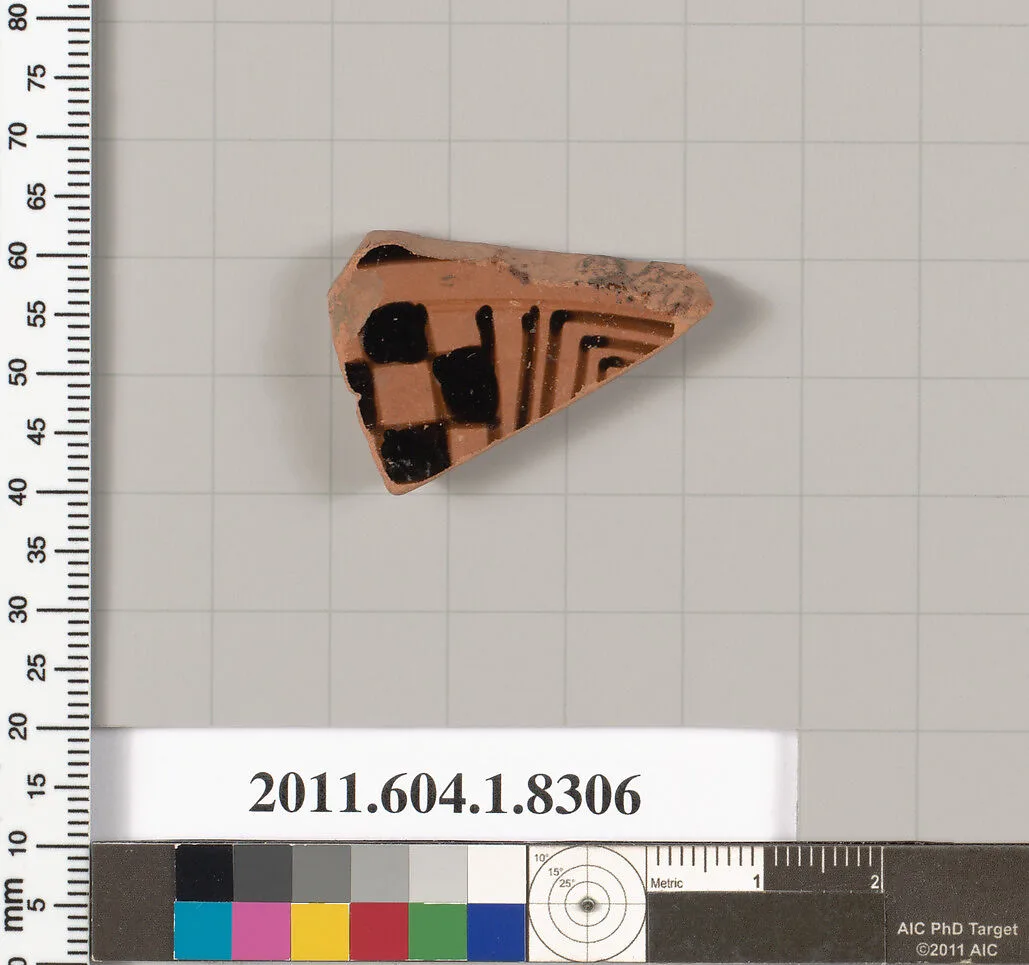 Terracotta fragment of a kylix (drinking cup) — Unknown